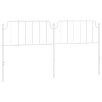 Kopfteil Metall Weiß 193 cm