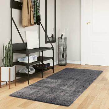 ARDEBO.de - Teppich HUARTE Kurzflor Weich und Waschbar Anthrazit 80x200 cm