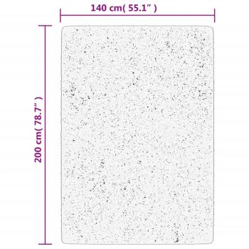 Teppich HUARTE Kurzflor Weich und Waschbar Anthrazit 140x200 cm
