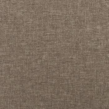 Bettgestell mit Kopfteil Taupe 160x200 cm Stoff