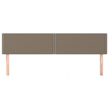 Kopfteile 2 Stk. Taupe 80x5x78/88 cm Stoff