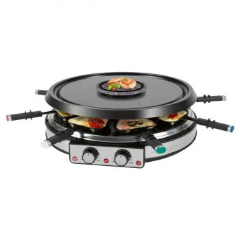 ProfiCook Raclette-/Fonduekombination PC-RG/FD 1245, 1900 W, Edelstahl (501245)