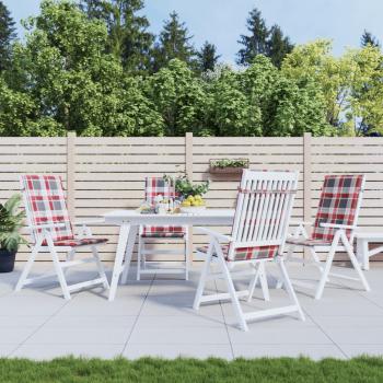 ARDEBO.de - Gartenstuhlauflagen für Hochlehner 4 Stk. 120x50x3 cm Stoff