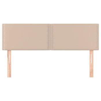 Kopfteile 2 Stk. Cappuccino-Braun 72x5x78/88 cm Kunstleder
