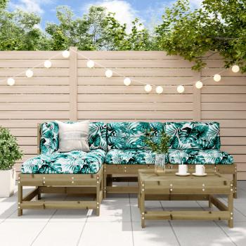 ARDEBO.de - 5-tlg. Garten-Lounge-Set Kiefernholz Imprägniert