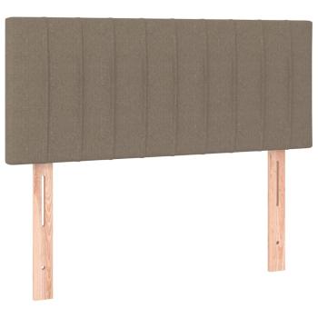 Boxspringbett mit Matratze Taupe 90x190 cm Stoff