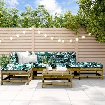 ARDEBO.de - 6-tlg. Garten-Lounge-Set Imprägniertes Kiefernholz