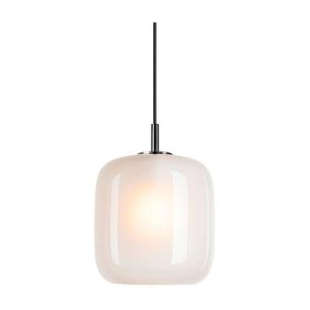 ARDEBO.de SLV PANTILO 20 PD Pendelleuchte, Ø 20cm, E27, max. 15W, Glas, weiß/chrom (1006396)