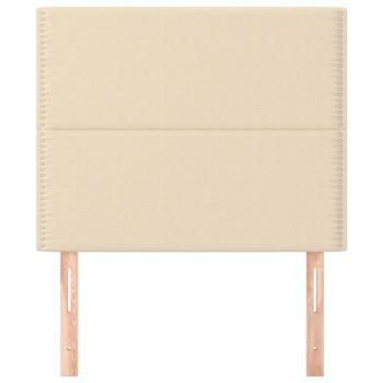 Kopfteile 2 Stk. Creme 80x5x78/88 cm Stoff
