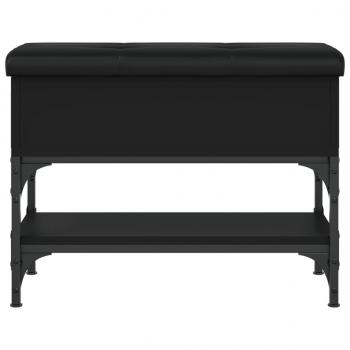 Schuhbank Schwarz 62x32x45 cm Holzwerkstoff