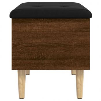 Sitzbank mit Stauraum Braun Eichen-Optik 62x42x46 cm