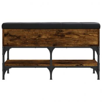 Schuhbank Räuchereiche 82x32x45 cm Holzwerkstoff
