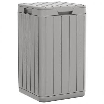 Outdoor-Mülltonne Grau 38x38x65 cm PP