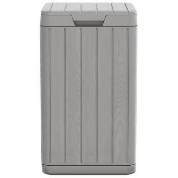 Outdoor-Mülltonne Grau 38x38x65 cm PP