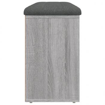 Schuhbank Grau Sonoma 102x32x50 cm Holzwerkstoff