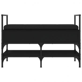 Schuhbank Schwarz 85,5x42x57,5 cm Holzwerkstoff