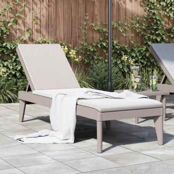 ARDEBO.de - Sonnenliege Cappuccino-Braun 186x60x29 cm PP
