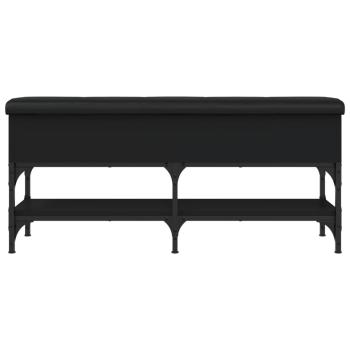 Schuhbank Schwarz 102x32x45 cm Holzwerkstoff
