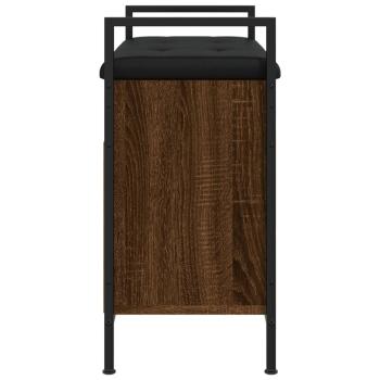 Schuhbank Braun Eichen-Optik 65,5x32x57,5 cm Holzwerkstoff