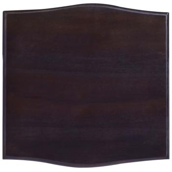 Nachttisch Hellschwarz 40x40x45 cm Massivholz Mahagoni