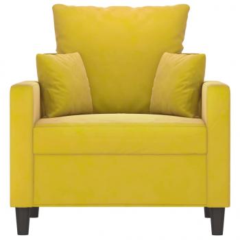 Sessel Gelb 60 cm Samt