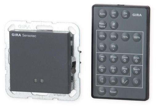 Gira 236628 Bewegungsmelder Sensotec mit Fernbedienung System 55, anthrazit