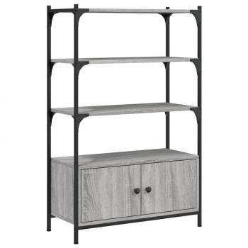Bücherregal 3 Fächer Grau Sonoma 70x30x109,5 cm Holzwerkstoff