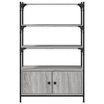 Bücherregal 3 Fächer Grau Sonoma 70x30x109,5 cm Holzwerkstoff