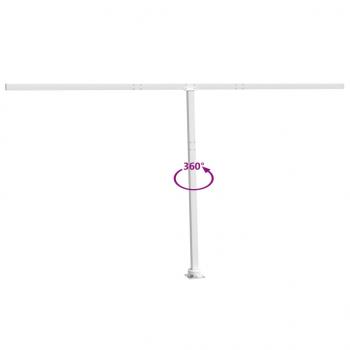 Stützen für Markisen Weiß 450x245 cm Eisen 