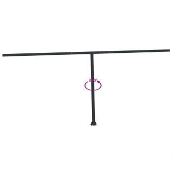 Stützen für Markisen Anthrazit 600x245 cm Eisen 