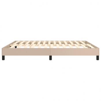 Bettgestell Cappuccino-Braun 160x200 cm Kunstleder