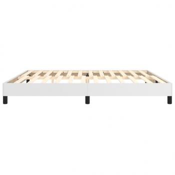 Bettgestell Weiß 200x200 cm Kunstleder