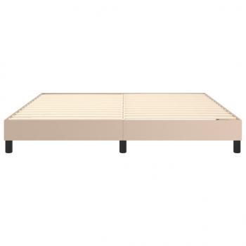 Bettgestell Cappuccino-Braun 180x200 cm Kunstleder