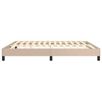 Bettgestell Cappuccino-Braun 180x200 cm Kunstleder