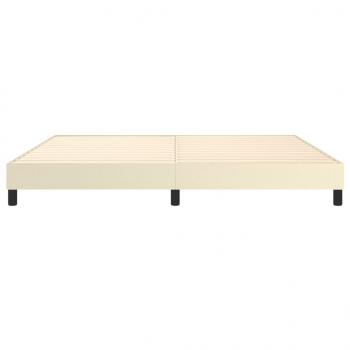 Bettgestell Creme 200x200 cm Kunstleder