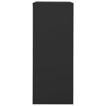 Büroschrank mit Pflanzkasten Anthrazit 90x40x125 cm Stahl