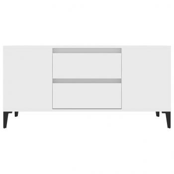 TV-Schrank Weiß 102x44,5x50 cm Holzwerkstoff
