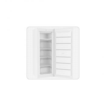 PKM GS168-M Stand Gefrierschrank, 54,4 cm breit, 168 Liter, 40 dB(A), Thermostat, wechselbarer Türanschlag, verstellbare Füße, 5 Gefrierschubladen, weiß