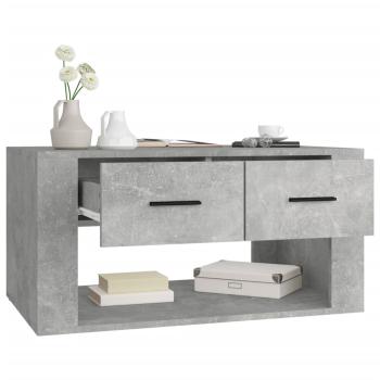 Couchtisch Betongrau 80x50x40 cm Holzwerkstoff