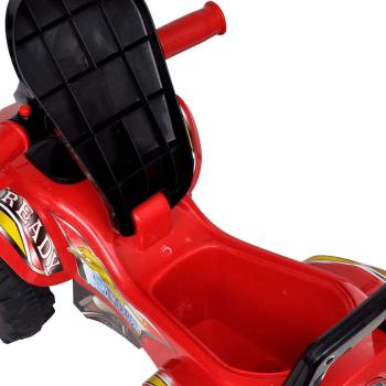10070 Rotes Aufsitz-Quad für Kinder mit Sound und Licht 