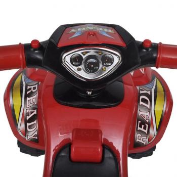 10070 Rotes Aufsitz-Quad für Kinder mit Sound und Licht 
