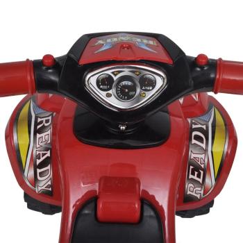 10070 Rotes Aufsitz-Quad für Kinder mit Sound und Licht 