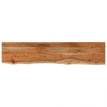 Wandregal 100x20x2,5 cm Rechteckig Massivholz Akazie Baumkante