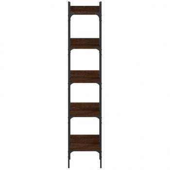Bücherregal 5 Böden Braun Eichen-Optik 35x30x174 cm