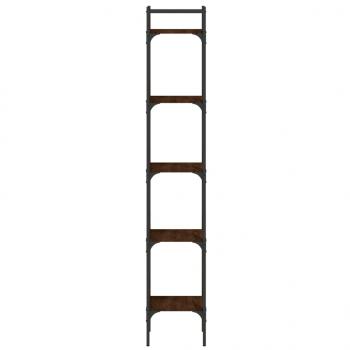 Bücherregal 5 Böden Braun Eichen-Optik 35x30x174 cm