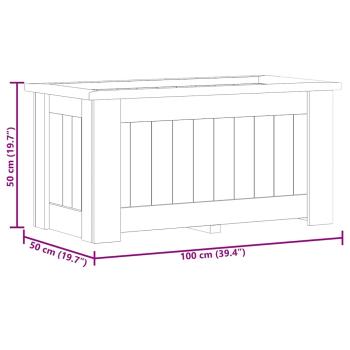 Hochbeet 100 x 50 x 50 cm Kiefernholz Imprägniert 