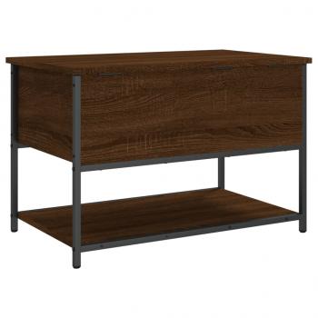 Sitzbank mit Stauraum Braun Eiche 70x42,5x47 cm Holzwerkstoff