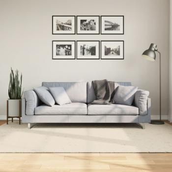 ARDEBO.de - Teppich ISTAN Hochflor Glänzend Creme 160x230 cm