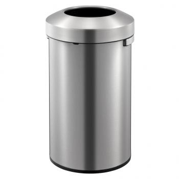 ARDEBO.de - EKO Abfalleimer Urban 90 L Mattsilbern