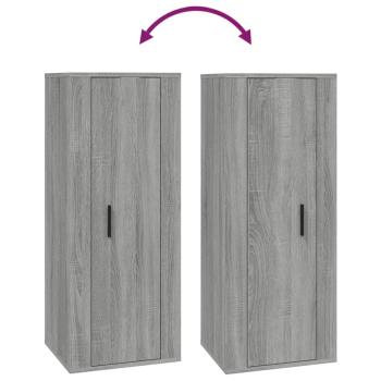 TV-Wandschrank Grau Sonoma 40x34,5x100 cm